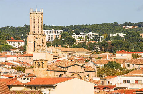 Panorama ville d'Aix en Provence