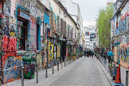 Paris_Belleville_rue_Denoyez Rue denoyez Belleville Paris
