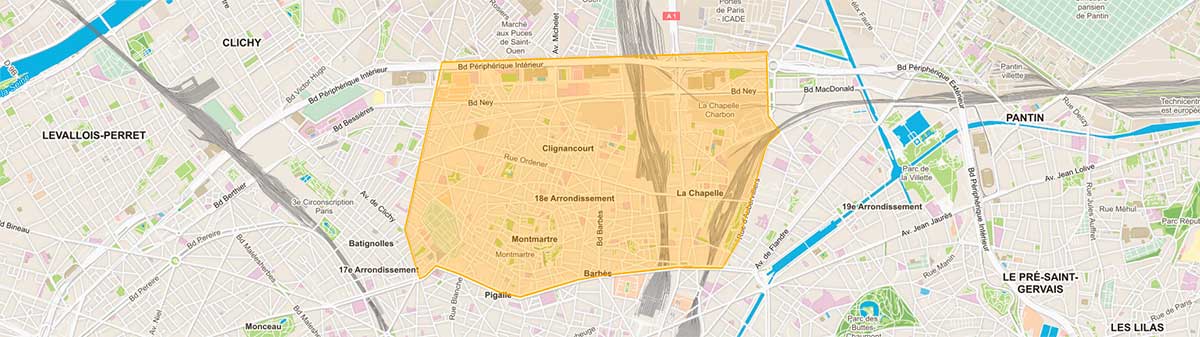 Plan-Paris-18e-arrondissement