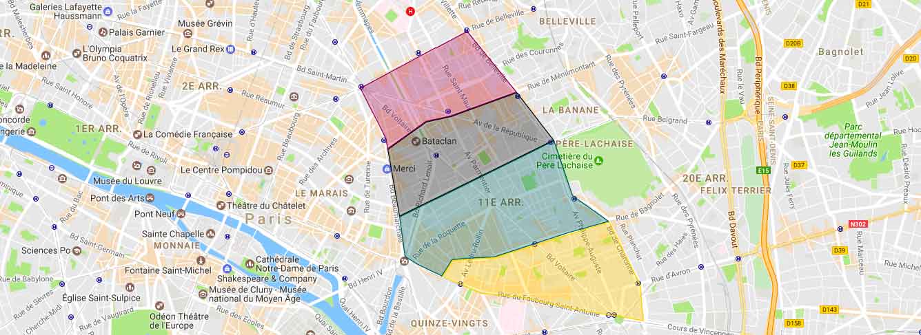 plan arrondissement paris