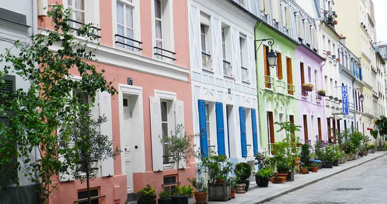 Maisons Colorées De La Rue Cremieux Paris Les 10 rues les plus insolites de Paris - Blog Homeleo